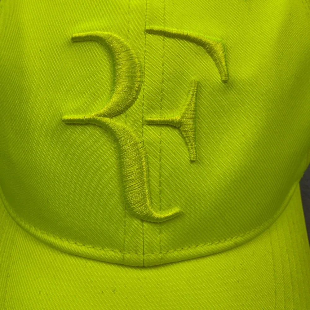 Nike Roger Federer RF Legacy91 Dri-Fit Hat Neon Yellow Adjustable Tennis Cap
